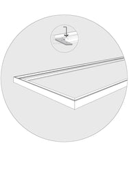 Montageanleitung XXL Wandbild & LED Bilder | Picoration.com Piktogramm Wandbild Eckverbinder