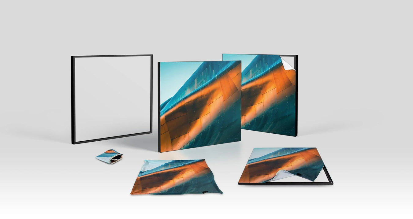 Picoration.com | XXL Wandbilder| LED Leuchtbilder Montage Wandbild Textilspannrahmen