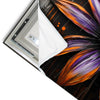 Led Wandbild Abstrakte Blume In Orange Lila Hochformat Materialvorschau