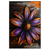 Led Wandbild Abstrakte Blume In Orange Lila Hochformat Produktvorschau Frontal