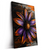 Led Wandbild Abstrakte Blume In Orange Lila Hochformat Produktvorschau Seitlich