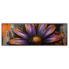 Led Wandbild Abstrakte Blume In Orange Lila Panorama Produktvorschau Frontal