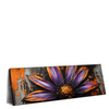 Led Wandbild Abstrakte Blume In Orange Lila Panorama Produktvorschau Seitlich