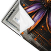 Led Wandbild Abstrakte Blume In Orange Lila Quadrat Materialvorschau