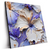 Led Wandbild Abstrakte Blumenformen Quadrat Produktvorschau Seitlich