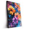 Led Wandbild Abstrakte Blumenpracht Hochformat Produktvorschau Seitlich