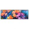 Led Wandbild Abstrakte Blumenpracht Panorama Produktvorschau Frontal