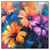 Led Wandbild Abstrakte Blumenpracht Quadrat Produktvorschau Frontal
