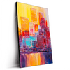 Led Wandbild Abstrakte Skyline Hochformat Produktvorschau Seitlich