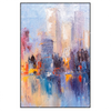 Led Wandbild Abstrakte Skyline No 2 Hochformat Produktvorschau Frontal