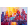 Led Wandbild Abstrakte Skyline Querformat Produktvorschau Frontal
