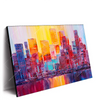 Led Wandbild Abstrakte Skyline Querformat Produktvorschau Seitlich
