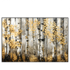 Led Wandbild Abstrakter Birkenwald Querformat Produktvorschau Frontal