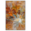 Led Wandbild Abstrakter Bluetenzauber In Orange Hochformat Produktvorschau Frontal