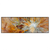 Led Wandbild Abstrakter Bluetenzauber In Orange Panorama Produktvorschau Frontal