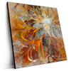 Led Wandbild Abstrakter Bluetenzauber In Orange Quadrat Produktvorschau Seitlich