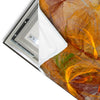 Led Wandbild Abstrakter Bluetenzauber In Orange Schmal Materialvorschau