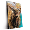 Led Wandbild Abstrakter Highlander Hochformat Produktvorschau Seitlich