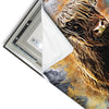 Led Wandbild Abstrakter Highlander Quadrat Materialvorschau