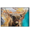 Led Wandbild Abstrakter Highlander Querformat Produktvorschau Frontal
