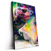 Led Wandbild Abstrakter Leguan Hochformat Produktvorschau Seitlich
