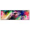 Led Wandbild Abstrakter Leguan Panorama Produktvorschau Frontal