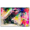 Led Wandbild Abstrakter Leguan Querformat Produktvorschau Frontal