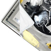 Led Wandbild Abstrakter Papagei Mit Gold Hochformat Materialvorschau