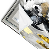 Led Wandbild Abstrakter Papagei Mit Gold Querformat Materialvorschau