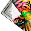 Led Wandbild Abstrakter Tiger Hochformat Materialvorschau