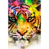 Led Wandbild Abstrakter Tiger Hochformat Motivvorschau