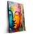 Led Wandbild Abstraktes Buddha Gesicht Hochformat Produktvorschau Seitlich