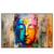 Led Wandbild Abstraktes Buddha Gesicht Querformat Produktvorschau Frontal