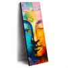 Led Wandbild Abstraktes Buddha Gesicht Schmal Produktvorschau Seitlich