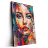 Led Wandbild Abstraktes Frauenportraet Aurora Hochformat Produktvorschau Seitlich