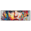Led Wandbild Abstraktes Frauenportraet Aurora Panorama Produktvorschau Frontal