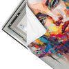 Led Wandbild Abstraktes Frauenportraet Aurora Quadrat Materialvorschau