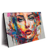 Led Wandbild Abstraktes Frauenportraet Aurora Querformat Produktvorschau Seitlich
