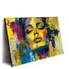 Led Wandbild Abstraktes Frauenportraet Gloria Querformat Produktvorschau Seitlich