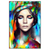 Led Wandbild Abstraktes Frauenportraet Scarlett Hochformat Produktvorschau Frontal