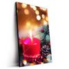 Led Wandbild Adventskerze Mit Weihnachtsschmuck Hochformat Produktvorschau Seitlich