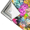 Led Wandbild Aeffchen Blumen Querformat Materialvorschau