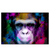 Led Wandbild Affe Pop Art No 1 Querformat Produktvorschau Frontal