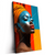 Led Wandbild Afrikanische Frau Mit Turban Hochformat Produktvorschau Seitlich