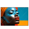 Led Wandbild Afrikanische Frau Mit Turban Querformat Produktvorschau Frontal