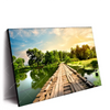 Led Wandbild Alte Bruecke Am Fluss Querformat Produktvorschau Seitlich