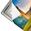 Led Wandbild Alte Burg Mit See Hochformat Materialvorschau