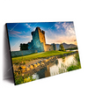 Led Wandbild Alte Burg Mit See Querformat Produktvorschau Seitlich