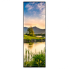 Led Wandbild Alte Burg Mit See Schmal Produktvorschau Frontal