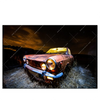 Led Wandbild Altes Auto Querformat Produktvorschau Frontal